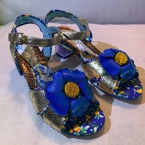 Irregular Choice’s Snapdragon Sandals in Navy.